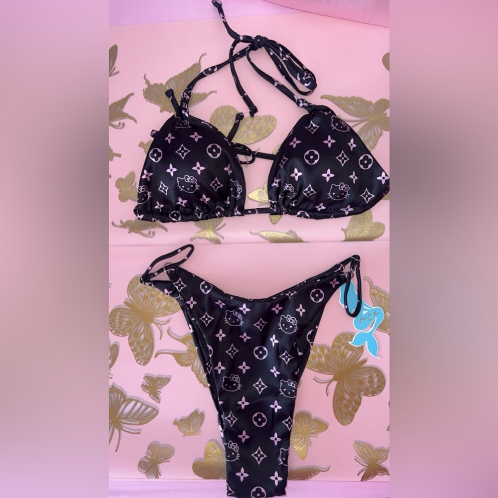 Hello kitty black bikini
